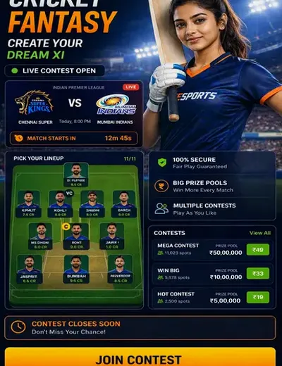580betlogin (580 bet login app) fantasy cricket & matchday visual 3